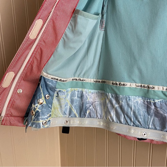 Nike 6.0 Red & White Striped Snowboard Winter Jacket Women’s Size Small - Picture 6 of 10